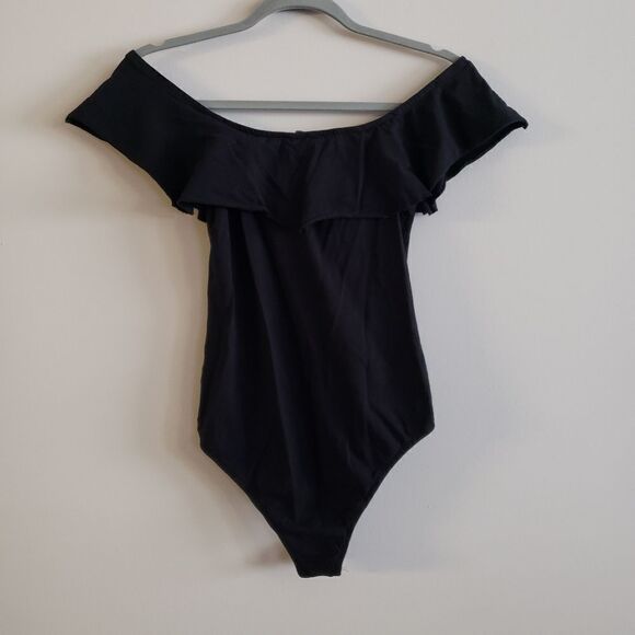 ALCOTT BLACK ONE PIECE BODYSUIT SIZE SMALL - Picture 4 of 7